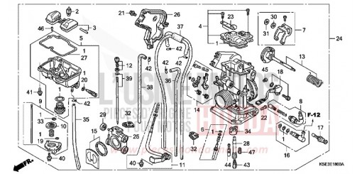CARBURATEUR CRF150R9 de 2009